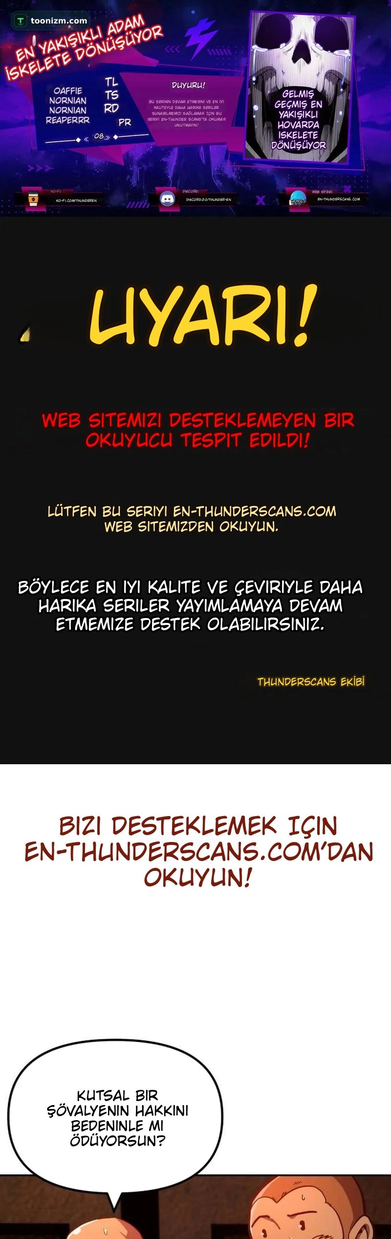 The Most Handsome Man Becomes a Skeleton Bölüm 8 sayfa 1