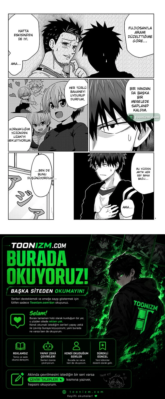 Uzaki-chan wa Asobitai! Bölüm 90 sayfa 3