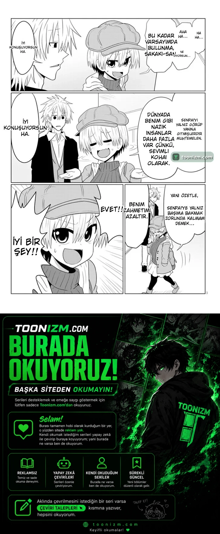 Uzaki-chan wa Asobitai! Bölüm 52 sayfa 3