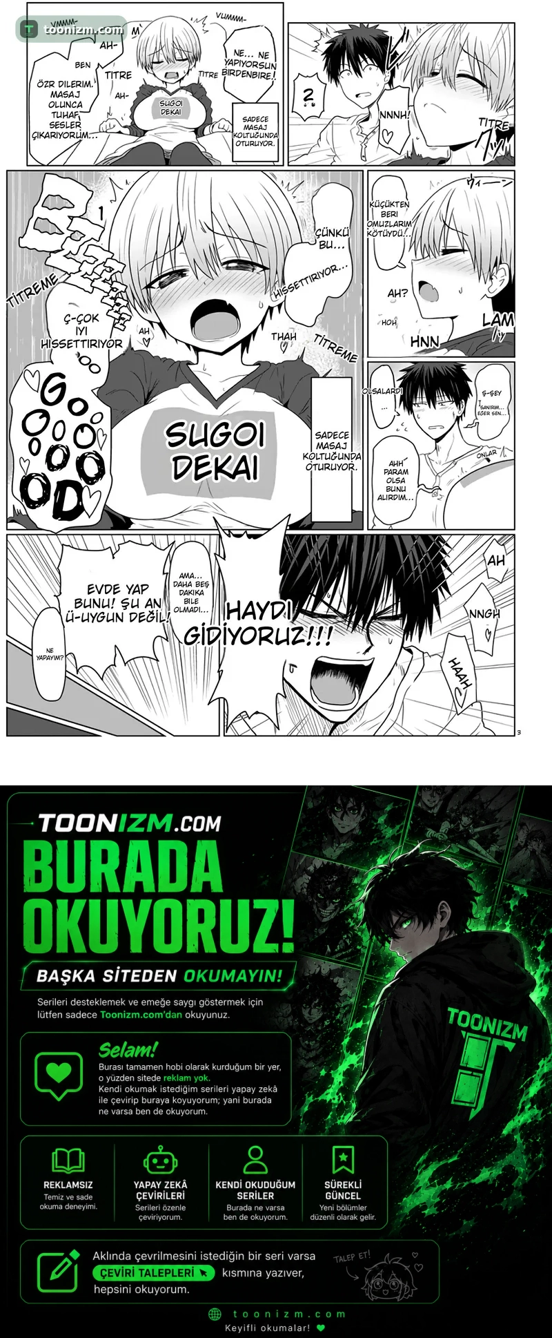 Uzaki-chan wa Asobitai! Bölüm 3.1 sayfa 3