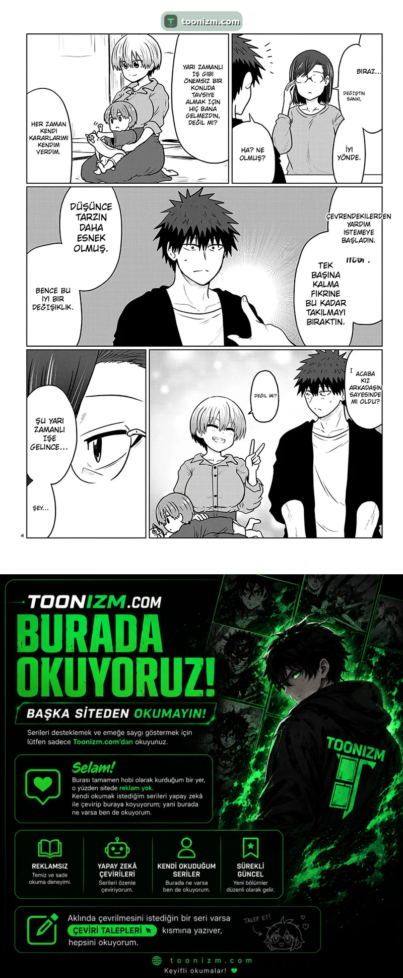 Uzaki-chan wa Asobitai! Bölüm 139 sayfa 4