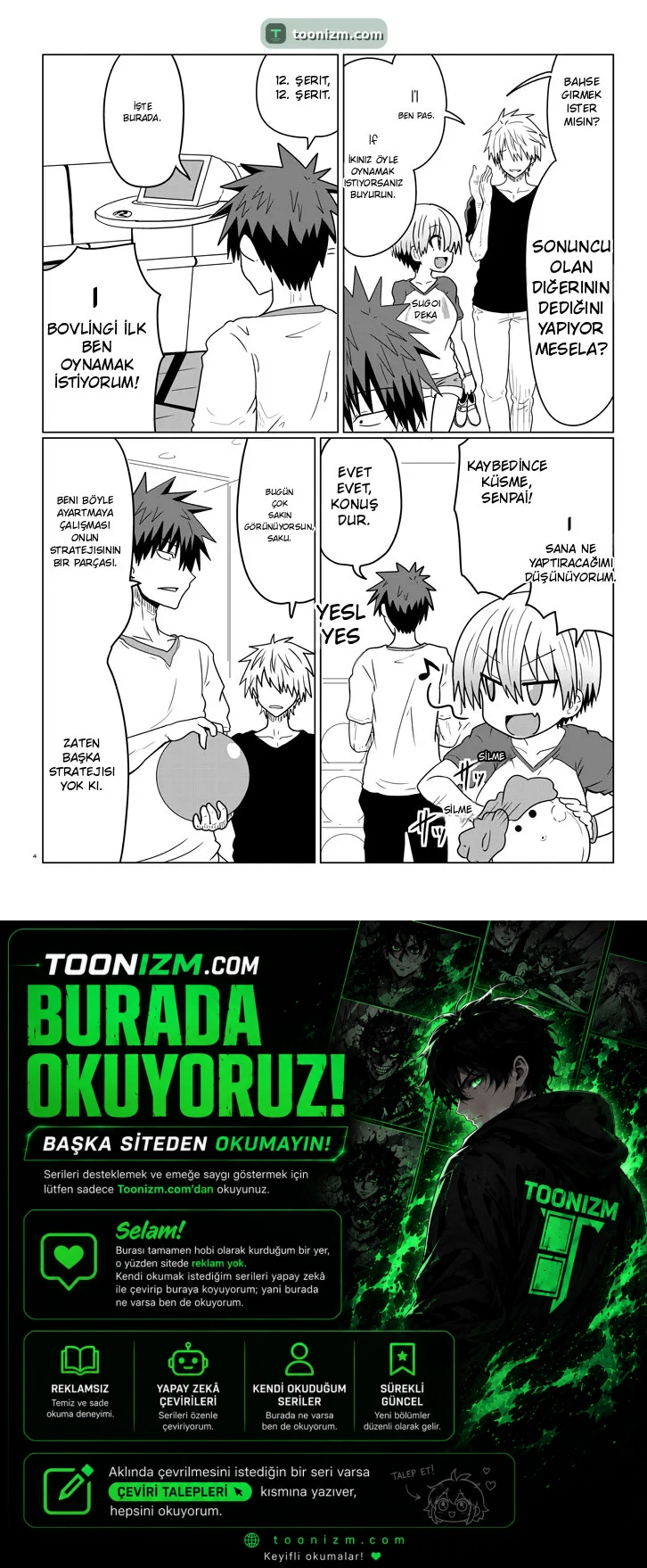 Uzaki-chan wa Asobitai! Bölüm 28 sayfa 4