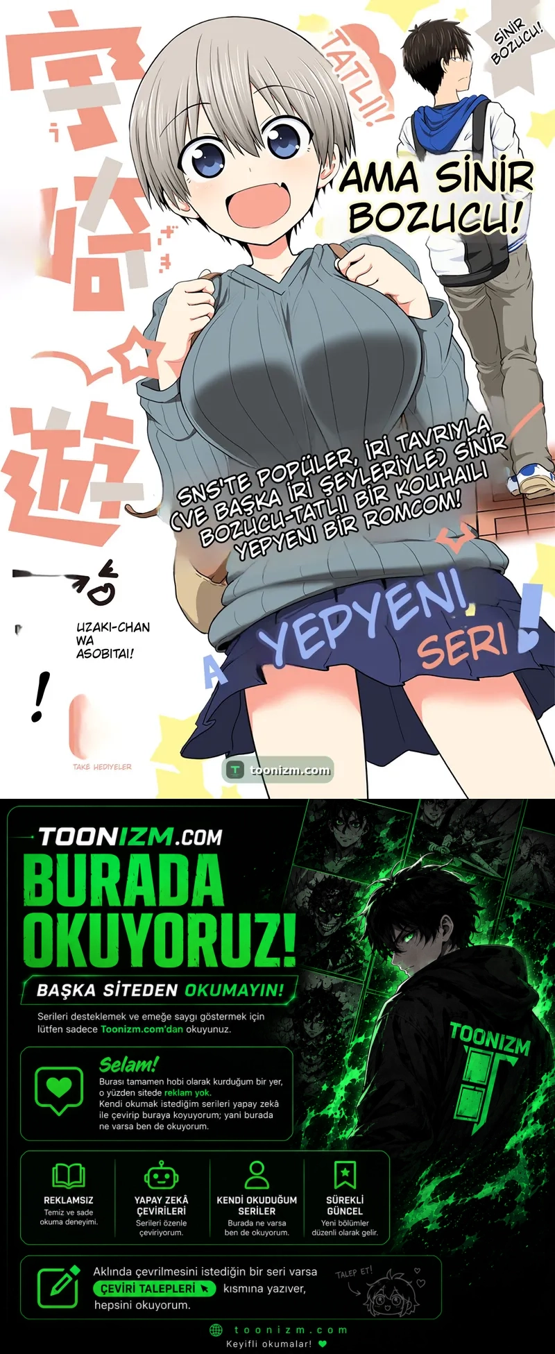 Uzaki-chan wa Asobitai! Bölüm 1.1 sayfa 1