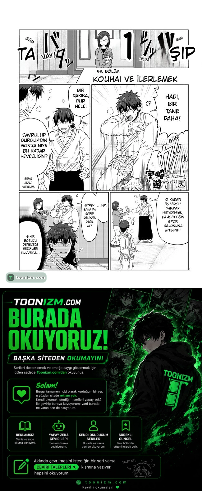 Uzaki-chan wa Asobitai! Bölüm 89 sayfa 1