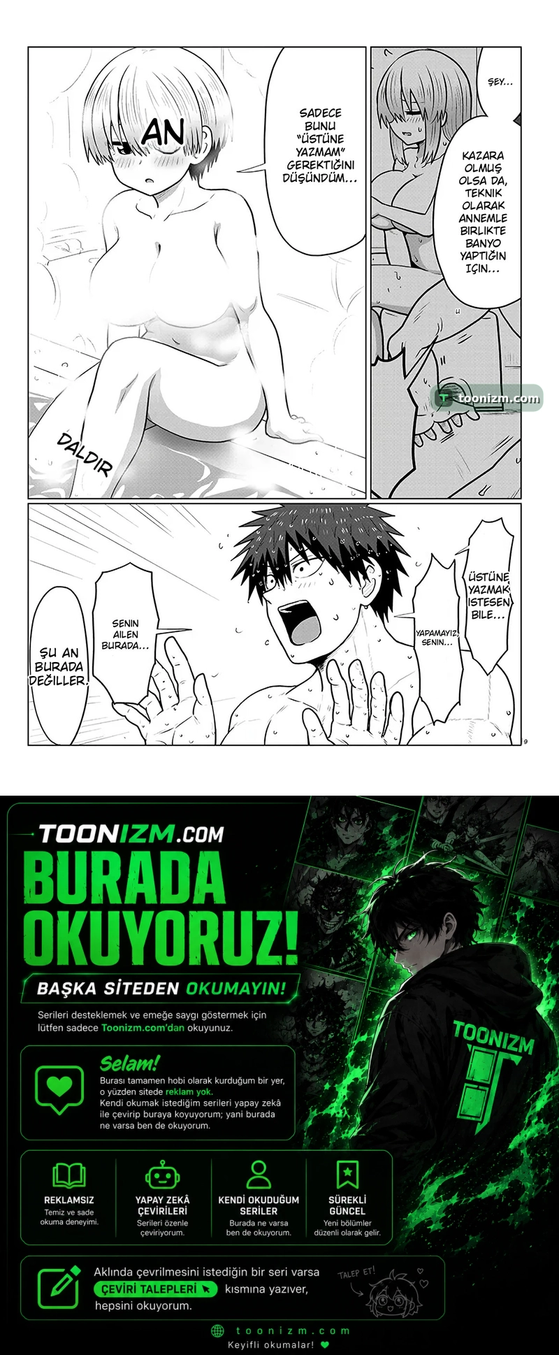 Uzaki-chan wa Asobitai! Bölüm 136 sayfa 9