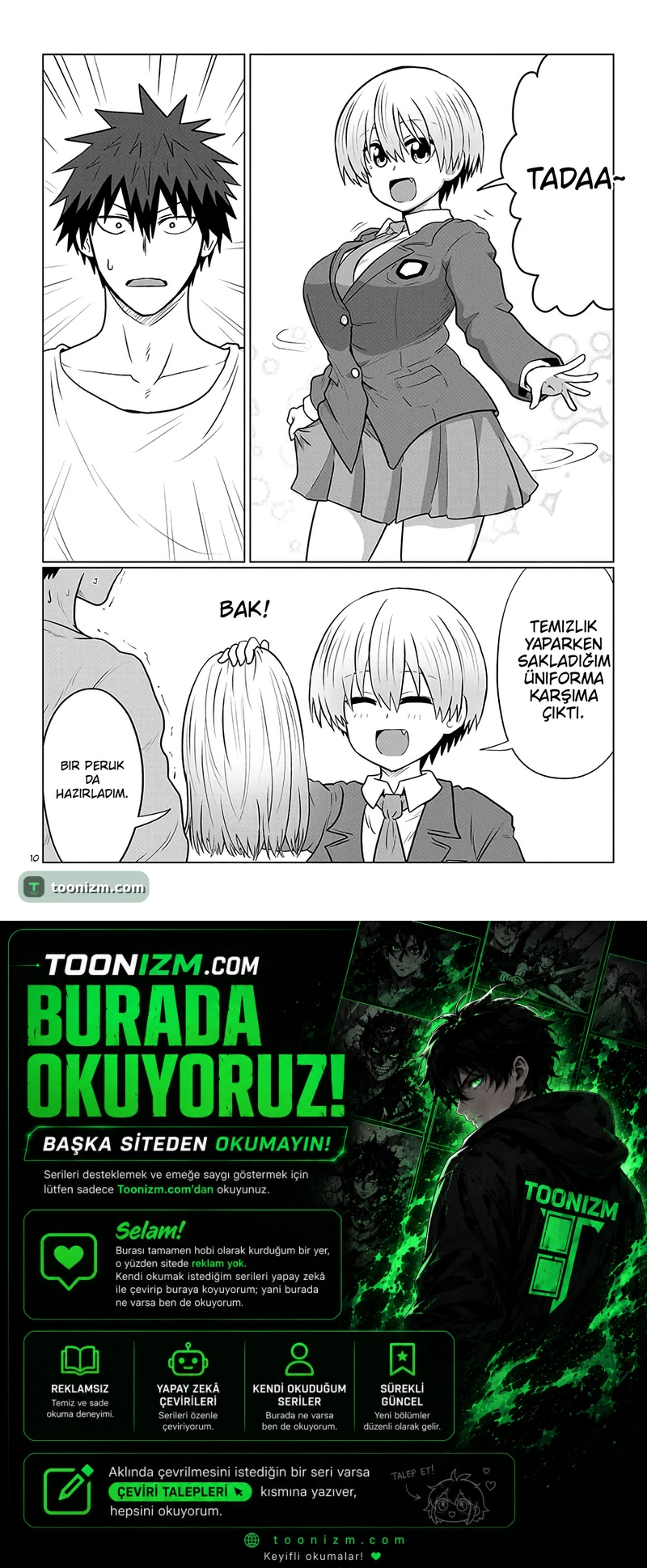 Uzaki-chan wa Asobitai! Bölüm 125 sayfa 10