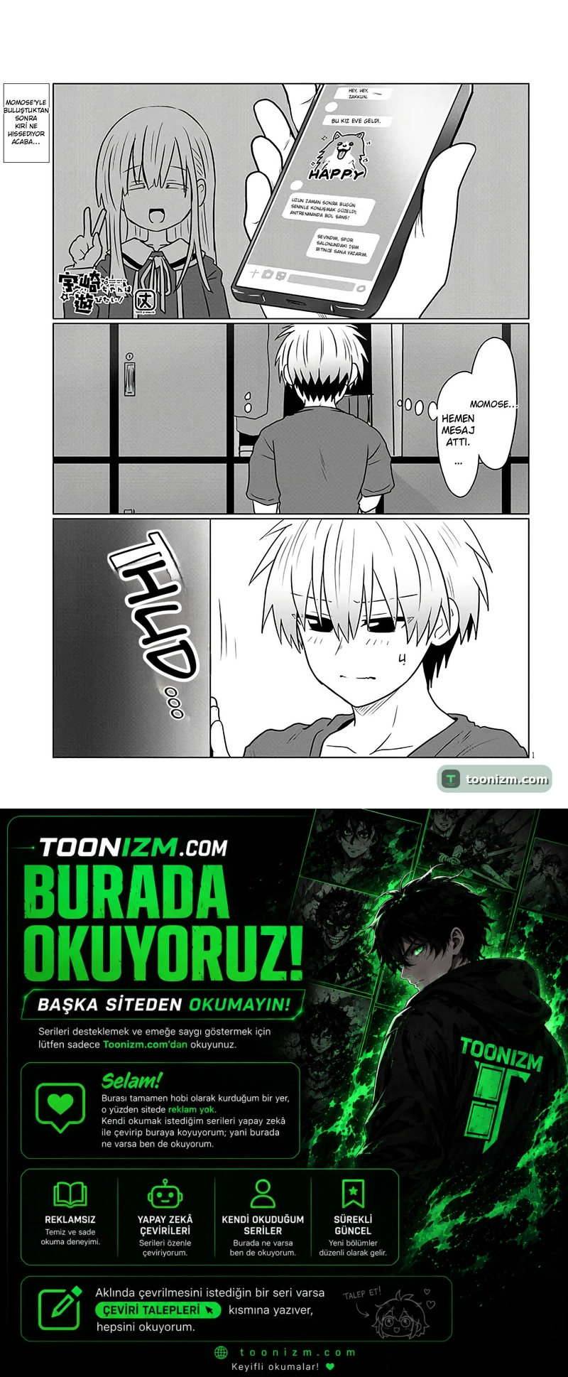 Uzaki-chan wa Asobitai! Bölüm 123 sayfa 1